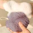 thumbnail image 4 of Gentle Exfoliating Bath Sponge with Rich Lather - Soft Double-Toned Shower Puff with Hanging Loop for Easy Cleaning and Storage, 4 of 7