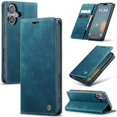 thumbnail image 1 of CaseMe Leather for iPhone 17 Case, Flip Wallet Leather Case with Card Holder Magnetic Closure Shockproof Kickstand Protective Phone Cases Cover for iPhone 17,Blue,For iPhone 17, 1 of 12