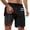 Black, variant on Ediodpoh Mens Swim Trunks Summer Fashion Gradient Color Double Layer Board Pants with Pockets Swim Shorts for Men Grey XL