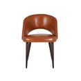 thumbnail image 1 of Take Me Home Executive Armless Dining Chair – Mid-Century Style with Premium PU Leather Upholstery and Sturdy Walnut Legs, Perfect for Modern Dining Spaces", 1 of 4