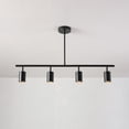 thumbnail image 4 of Globe Electric 4-Light Matte Black Adjustable Height Track Lighting, Contemporary Style, 4 of 9