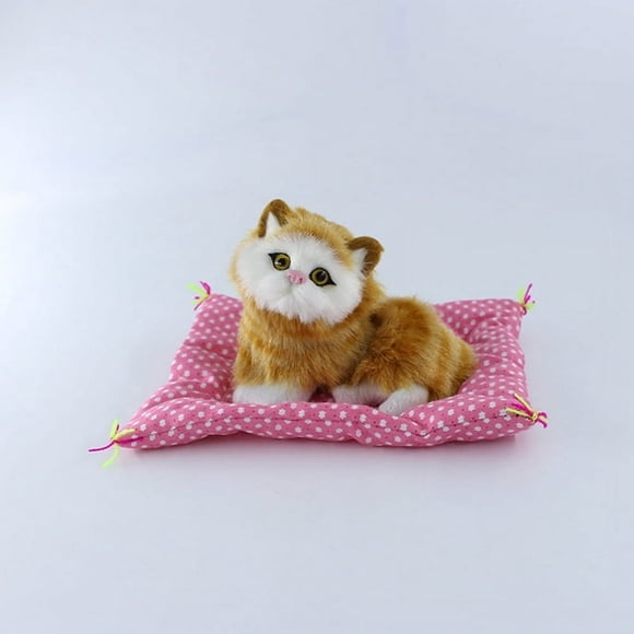 1Pcs Realistic Kitten Cat Simulation Stuffed Living Animal Plush Toy For Kids