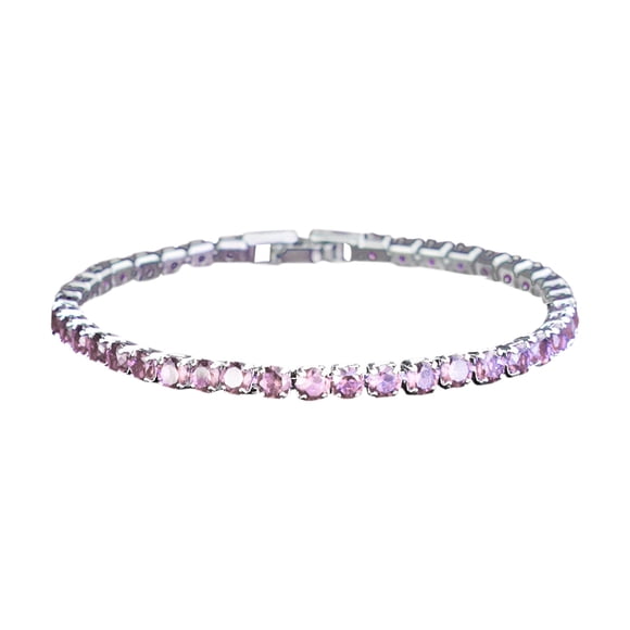 4mm Zirconia Tennis Bracelet Iced Out Chain Bracelets For Women Men