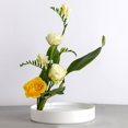 thumbnail image 4 of Abbracc ese Ikebana/ Forme Ronde/ en - Blanc 28cm, 4 of 9