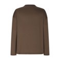 thumbnail image 4 of Timegard Womens Tops Notched V Neck Long Sleeve Basic Tee Shirts Fall Casual Solid Color Tops Blouse, 4 of 7