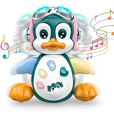 GRM Jouets Musicaux de Rampement pour Bébé Pingouin, Jouets pour Bébé 6 à 12 Mois Jouet d'Apprentissage Danse pour Nourrisson
