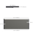 thumbnail image 3 of Outsunny 13' x 5' Retractable Side Awning, Garden Privacy Screen, Dark Grey, 3 of 9