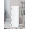 thumbnail image 2 of Hodedah Armoire de Rangement Polyvalente Fermée à 4 Portes pour la Maison/le Bureau, Blanc, 2 of 2