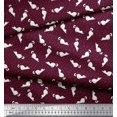 thumbnail image 2 of Soimoi Poly Georgette Fabric Floral & Cat Animal Fabric Prints By Yard 42 Inch Wide, 2 of 3