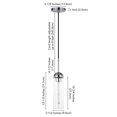 thumbnail image 4 of Hudson & Canal PD0649 Kagan Polished Nickel & Clear Glass Mini Pendant, 4 of 8