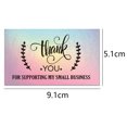 thumbnail image 2 of 100pcs Thank You Postcard Holographic Thank You Card Laser Greeting Card 9x5cm 2 Styles, 2 of 5