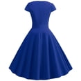 thumbnail image 3 of EGNMCR Robes d'Été Femmes Tendance 2024 Femmes Vintage Manches Courtes 50s Ménagère Décontractée Soirée Fête Bal Robe, 3 of 9