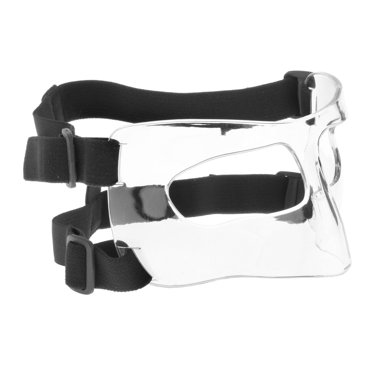 Clear Basketball Mask Clear Face Shield Nose Guard Face Shield for Women Men 15x9cm