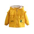 thumbnail image 3 of LYMAYTER 1-7Y Toddler Girls Hooded Jacket for Kids Early Spring Splice All Match Jacket Cute Cartoon Jacket Coat Tops, 3 of 8