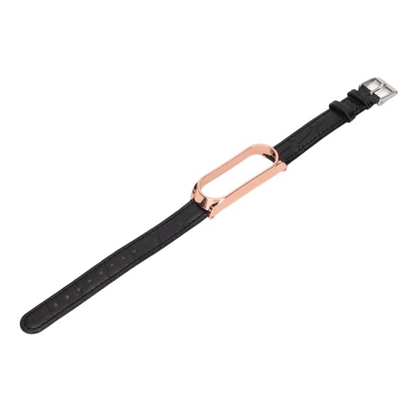 Leather Wrist Watch Band Leather Bands For Mi Band 6 Leather Smart Watch Band Quick Release Leather Watch Bands Bamboo Pattern Watch Straps Wrist Smartwatch Strap Replacement For