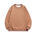 thumbnail image 2 of KIHOUT Chandails à Manches Longues pour Hommes T-Shirts Décontractés Mode Chandails à Col Rond Unis Pulls Hauts Chandail CO/L2, 2 of 4