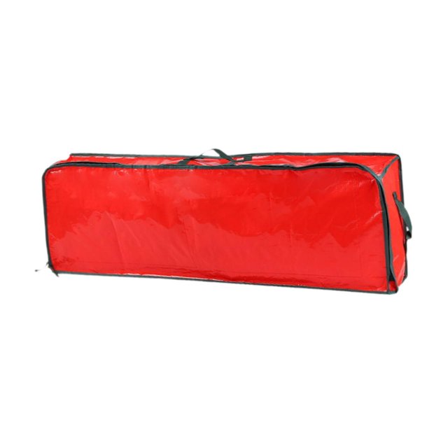 Lipstore Gift Wrap Organizer Bag Wrapping Paper Storage Container for Xmas Decorations Red