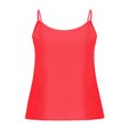 thumbnail image 4 of Mrat Débardeurs d'Entraînement pour Femmes avec Soutien-Gorge Intégré Camisole d'Été Unie à Col Rond Épaules Dénudées Manches Courtes Hauts Blouse Régulière Débardeurs d'Entraînement pour Femmes avec Soutien-Gorge Intégré S-1 Rouge-A L, 4 of 8