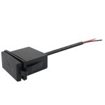 Chargeur de voiture simple USB Adaptateur de forme carrée 12V Aux 24V Adaptateur d'alimentation de socket Chargeur de voiture intelligent pour téléphones portables