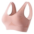 thumbnail image 1 of Women's Rhinestone Sports Bra - Hollow Back Design w/ Wide Strap Support | Anti-Sagging Wireless Bra for Workouts & Mature Figures, 1 of 2