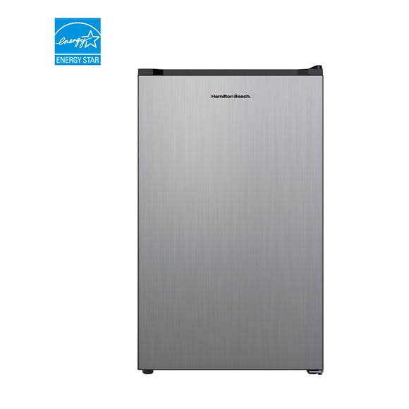 Hamilton Beach Mini Réfrigérateur 4,3 pi³ sans congélateur, réfrigérateur compact (tout réfrigérateur), Energy Star, porte réversible, acier inoxydable