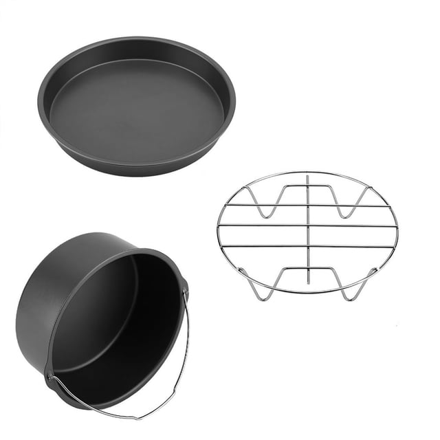 Fryer Accessories Set, Durable Air Fryer Accessories Set 3 In 1 Air Fryer Accessories Parts, For Air Frying Kitchen Keep Warm Roasting