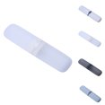 thumbnail image 4 of Ruiboury Toothbrush Storage Box Dust-proof Portable Cases Chopsticks Pencil Pen Container Organizer Holder Accessory Camping Transparent Black, 4 of 6