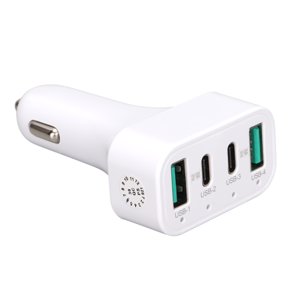 Chargeur de voiture de port,4 Adaptateur d'allume-cigarette Port Car Charger USB Chargeur de voiture Fiabilité exceptionnelle