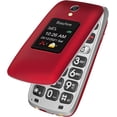 thumbnail image 1 of E Prime-A1 Pro 4G Unlocked Flip Mobile Phone for Seniors, Easy-to-Use Big Button Clear Sound Flip Cell Phone with SOS Button, GPS and a Convenient Charging Dock (Red), 1 of 5