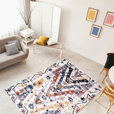 ECARPET Modern Indoor Area Rug, Super Soft & Plush Morocco Quashqai Collection