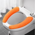 thumbnail image 2 of Restroom Mat Bath Mats for Bathroom Non Washable Memory Foam Soft Rugs for Bathroom Toilet Elongated Rug Dark Bath Mats for Bathroom Non Thicker Bathroom Toilet Seat Cover Pads Soft Warmer, 2 of 3