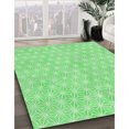 thumbnail image 3 of Ahgly Company Tapis de Zone Rond Vert Transitionnel pour Intérieur Lavable à la Machine, 3 Pieds Rond, 3 of 7