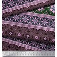 thumbnail image 3 of Soimoi Polyester Crepe Fabric Swirls & Floral Artistic Fabric Prints by Yard 52 Inch Wide, 3 of 3