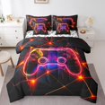 thumbnail image 1 of Erosebridal Gradient Gamepad Bed in a Bag Twin size, Abstract Geometric Bed Set, Gaming Room Decor, Reversible, 1 of 5