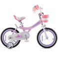 thumbnail image 2 of RoyalBaby Jenny Princess Vélo pour Enfants 14 Pouces avec Roues Stabilisatrices et Panier, Rose EL, 2 of 7