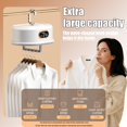 thumbnail image 2 of PXNTLA Travel Portable Dryer -Portable Folding Dryer, 5-Min Quick Preheat 6-Hour Continuous Drying, 10cm Foldable Mini Dryer for Apartments, RVs, Travel - Holds 8 Clothes, 2 of 7