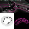 thumbnail image 4 of EL Cold Light, Waterproof Car Decorative Light Strip, For Center Console Steering Wheel Instrument Panel Lights Pink, 4 of 8