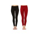 thumbnail image 1 of White Mark Leggings Extensibles Doux pour Femmes, Lot de 2, 1 of 2