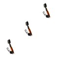 thumbnail image 3 of Ruiboury Golf Club Brush Portable Handheld Replacement Double-sided Ball Shoe Brushes Orange Lidless 3Set, 3 of 6