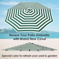 thumbnail image 2 of Yescom 10 Ft Patio Umbrella Replacement Canopy Market Table Top Sunshade Cover Beach, 2 of 10
