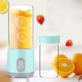 thumbnail image 4 of Juicer Portable Juicer Cup Rechargeable USB 420ml 800mAh Battery Outdoor Travel Juicing 1Pcs Light Blue Rkxzt, 4 of 9