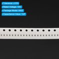 thumbnail image 4 of Uxcell 0402 Ceramic Chip Capacitor, 1UF 10V 卤10% Surface Mounted Devices Capacitors, 100 Pack, 4 of 5