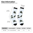 thumbnail image 2 of Wukai Chaussettes Mi-Mollet Imprimé Tortue de Mer, Design Imprimé 3D Chaussettes Adultes, Chaussettes de Sport Haute Élasticité Respirantes, Adaptées pour Quotidien, Unisexe, 2 of 6