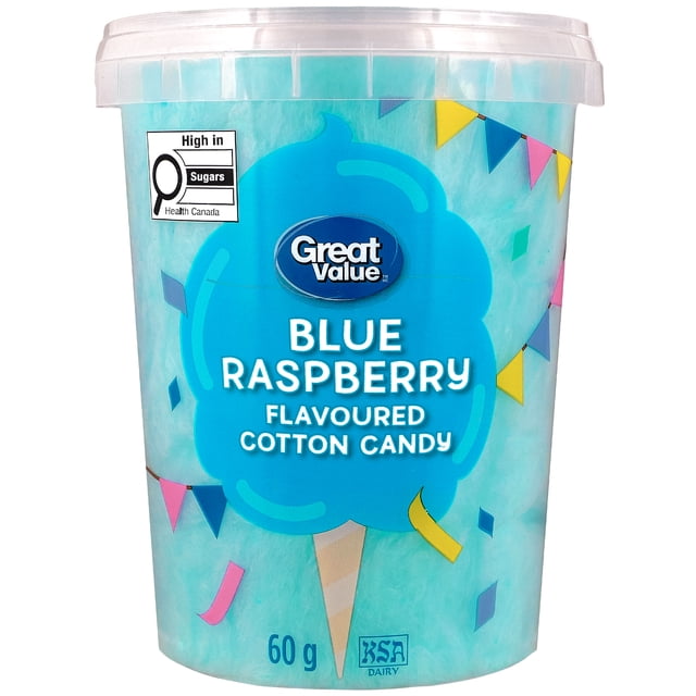 Great Value Blue Raspberry Flavoured Cotton Candy