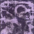 thumbnail image 1 of Ahgly Company Tapis d'Intérieur Carrés Abstraits Violets Abstraits pour Aire, 4 Pieds Carré, 1 of 6