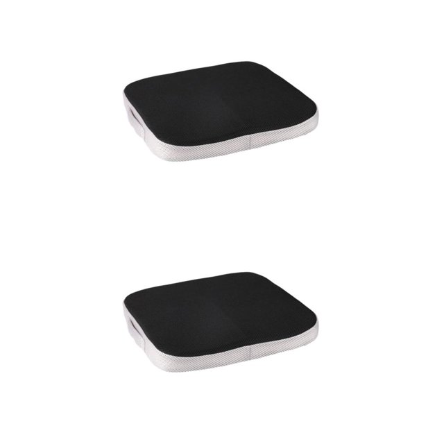 Transemion Seat Cushion - High Resilience And Wide Application Large Memory Sponge CushionChair 1Grey Mesh+Lining 40*40*6cm 2Set