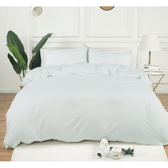 Fabstyles 100% Bamboo Duvet Cover | Silky Soft, Breathable, Cooling, Hypoallergenic and Oeko-TEX Certified Bamboo Comforter Cover for Queen, King