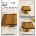 thumbnail image 2 of 1Set Cheese Plates Square Wooden Tray For Hotel Dining 6x6x3.7in, 2 of 7