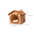 thumbnail image 3 of cuyhtdup Dog House Indoor Foldable Soft Kennel Bed Warm Cats House Puppy Cave With Cushion For Small Medium Large Dogs Cats, 3 of 9