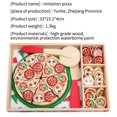 thumbnail image 4 of Wooden Pizza Toy Pizza Play Food Set Kids Pizza Set, 4 of 6